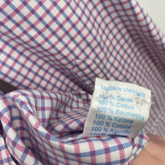 Twillory Non Iron Safe Cotton Tailored Fit Button Down Shirt Size 17 34/35 - Picture 4 of 5